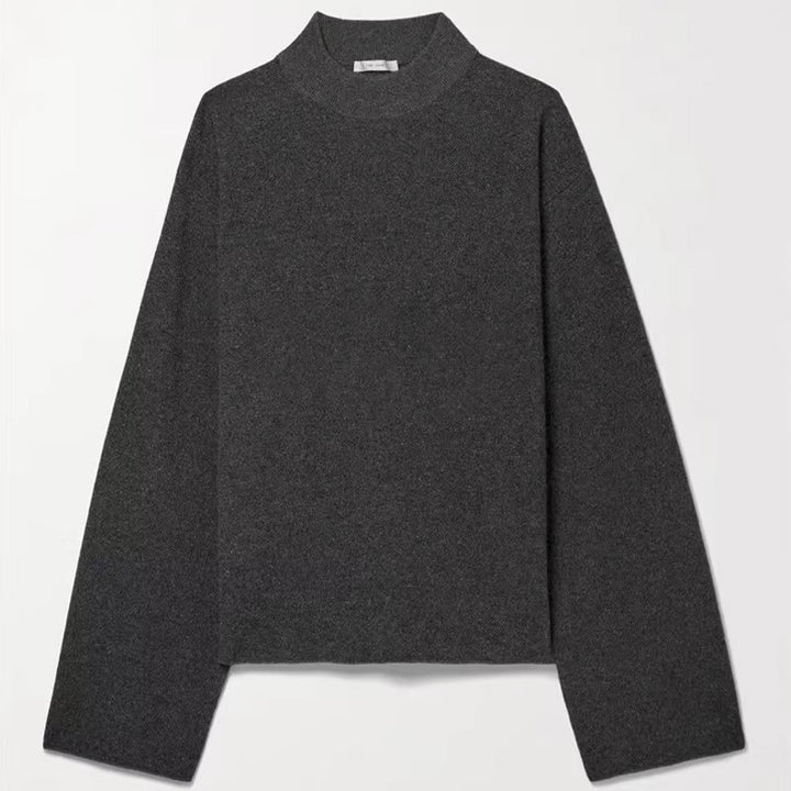 Damer elegant strikkekjole med belte i midjen Skjora