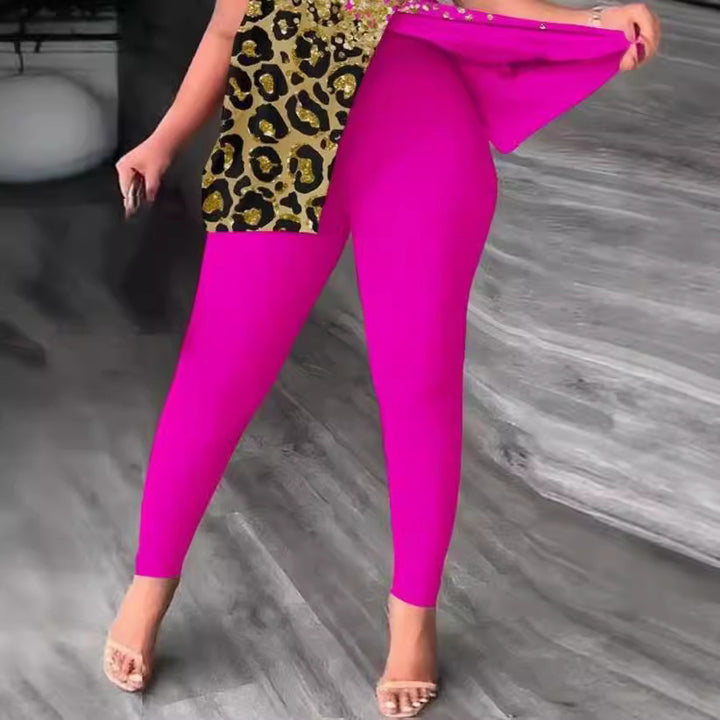 Dame Figurtilpasset Jumpsuit med Off-Shoulder Design og Glamorøse Akenter Skjora