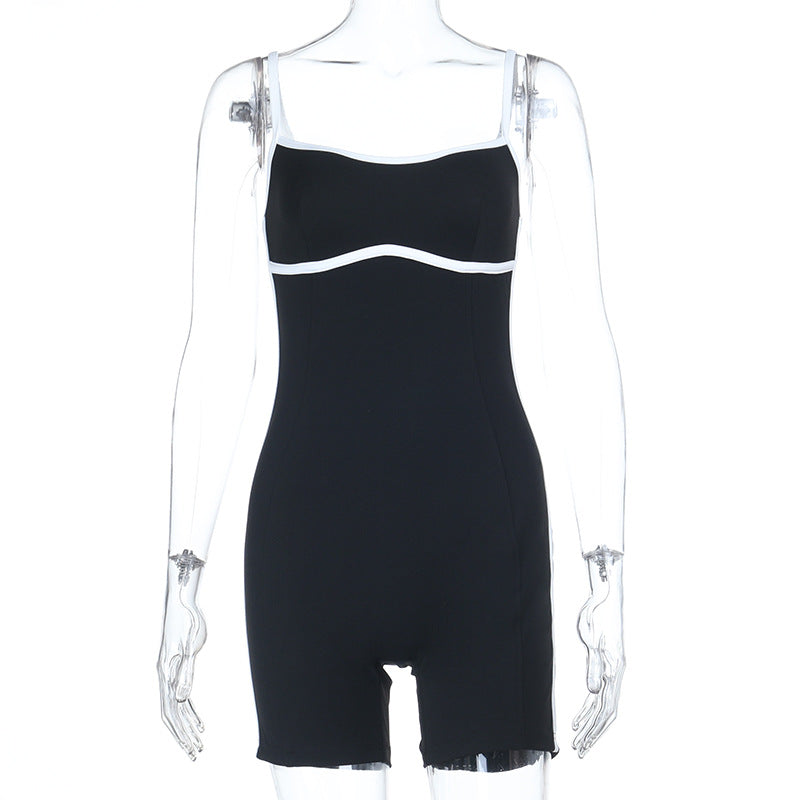 Dame Sporty Jumpsuit med Racerback og komprimerende egenskaper Skjora