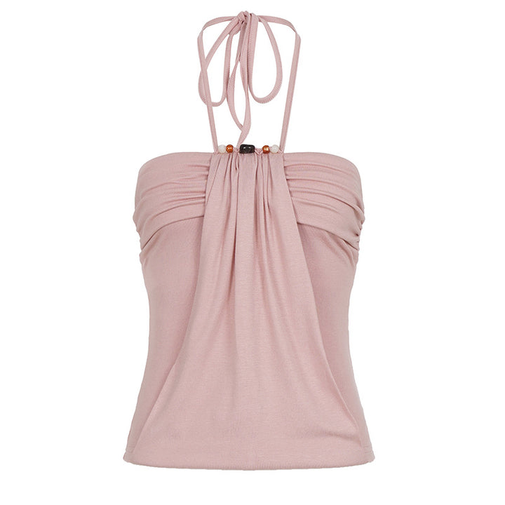 Dame tanktops med elegant knut-desig Skjora