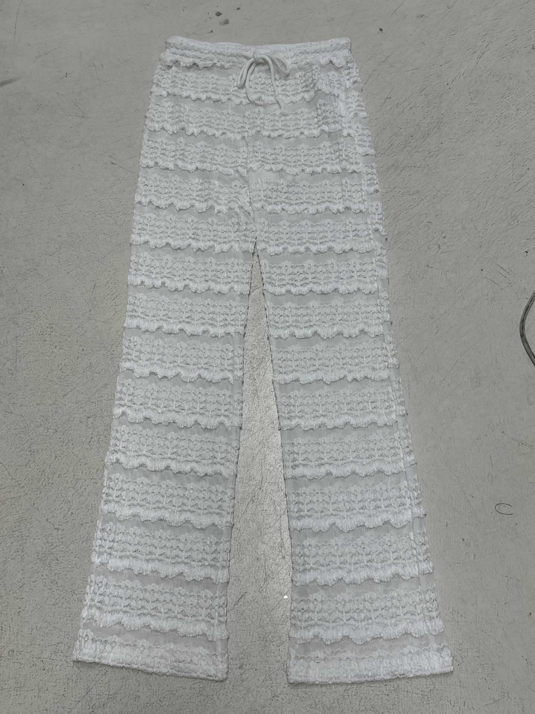 Dame fotløs Boho-bukse med broderte detaljer Skjora
