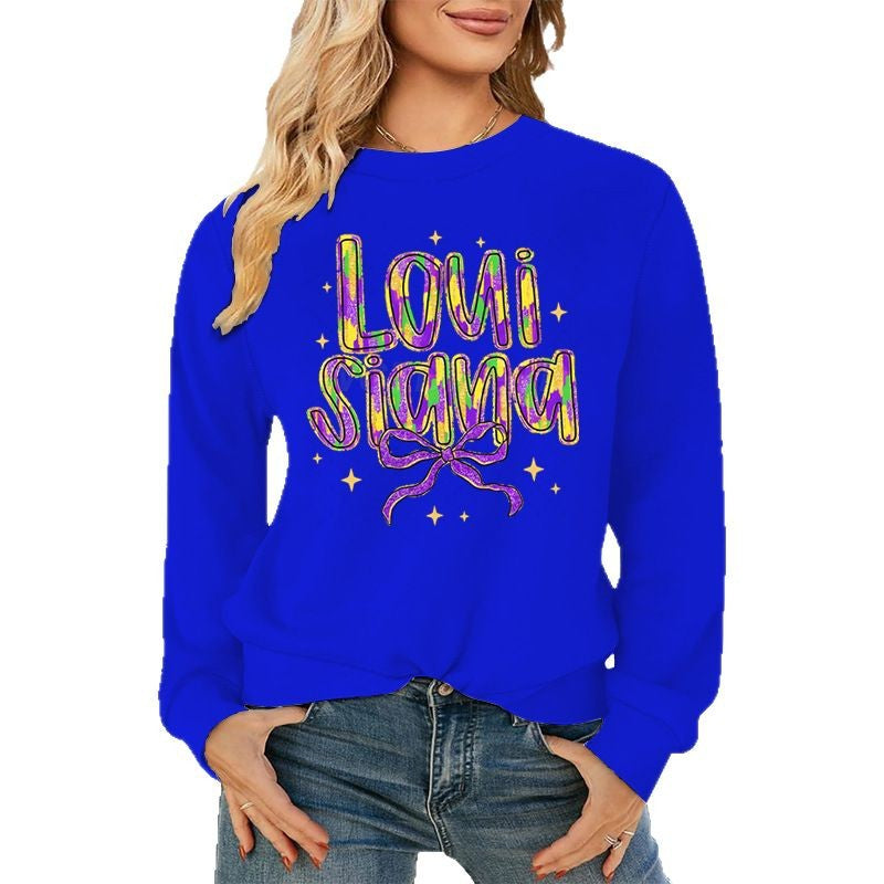 Kvinnelig sweatshirt med kreativ tekst og myk innerforing Skjora