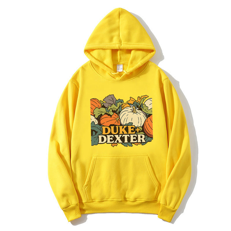 Women's Hoodie with Light Pumpkin Motif Skjora