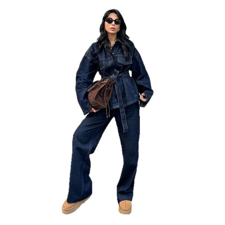 Dame vide jeans med høytlivsdesign og klassiske lommer Skjora
