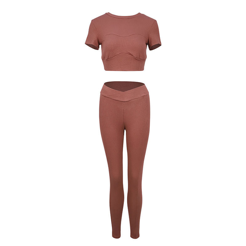 Damer Sporty Treningssett Skjora