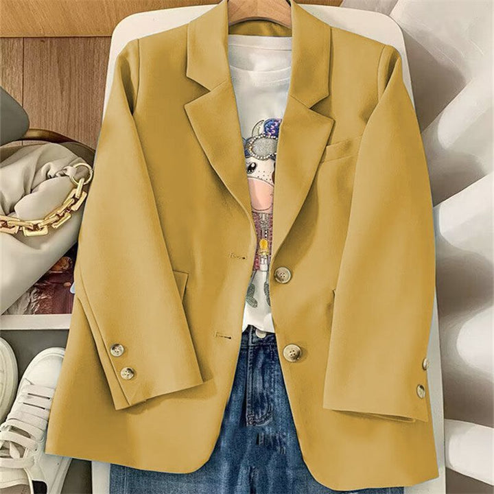 Dames elegant blazer med dobbelt knapplist Skjora
