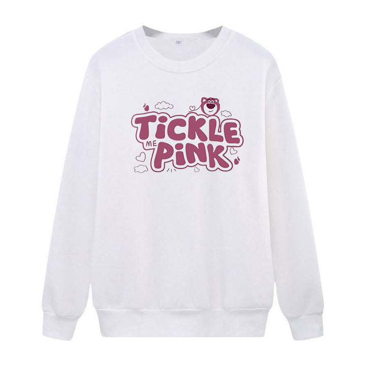 Damer sweatshirt i uformelt design med munter trykk Skjora