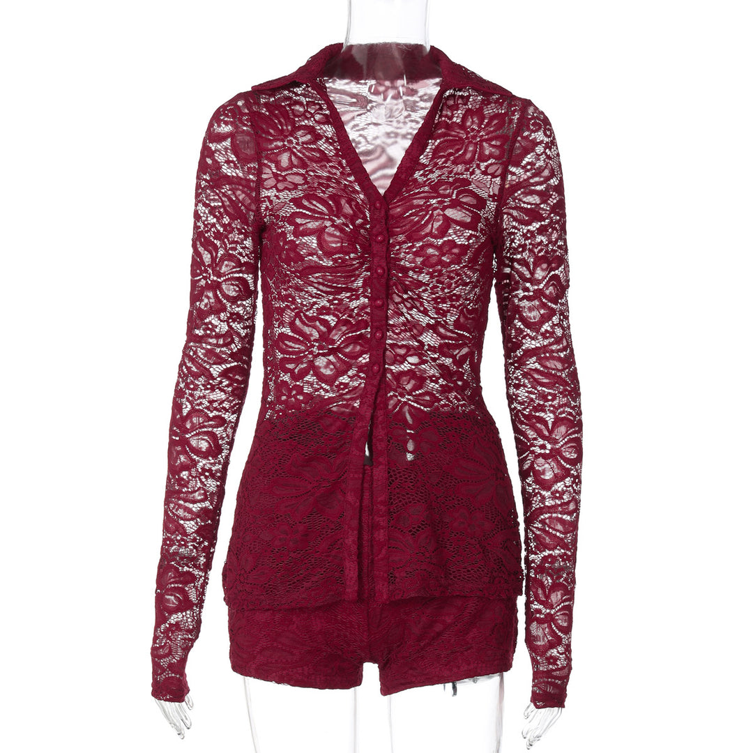 Damer Elegant Blonde Bluse med lange ermer og feminin silhuett Skjora