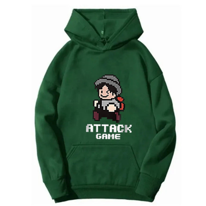 Women's Hoodie with Playful Retro Game Design Skjora