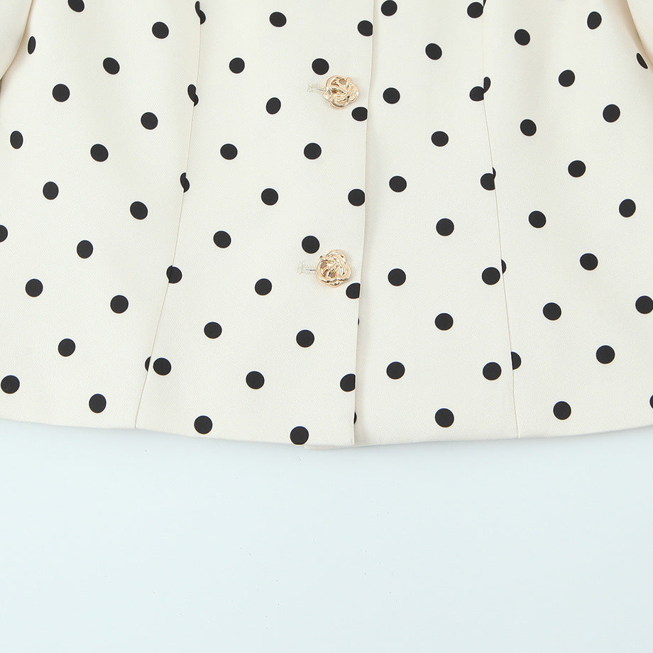 Dame elegant blouse med pufferm og knappedetaljer Skjora
