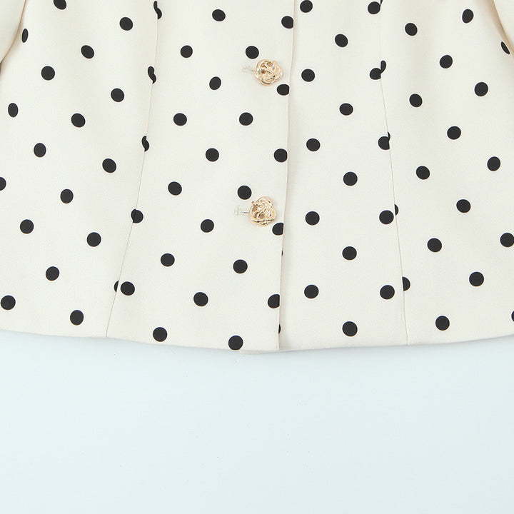 Dame elegant blouse med pufferm og knappedetaljer Skjora