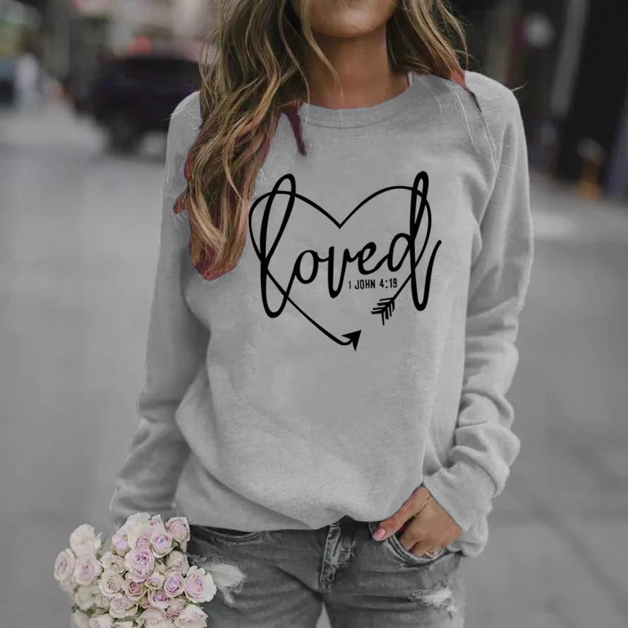 Kvinnes sweatshirts med inspirerende tekst og trendy design Skjora