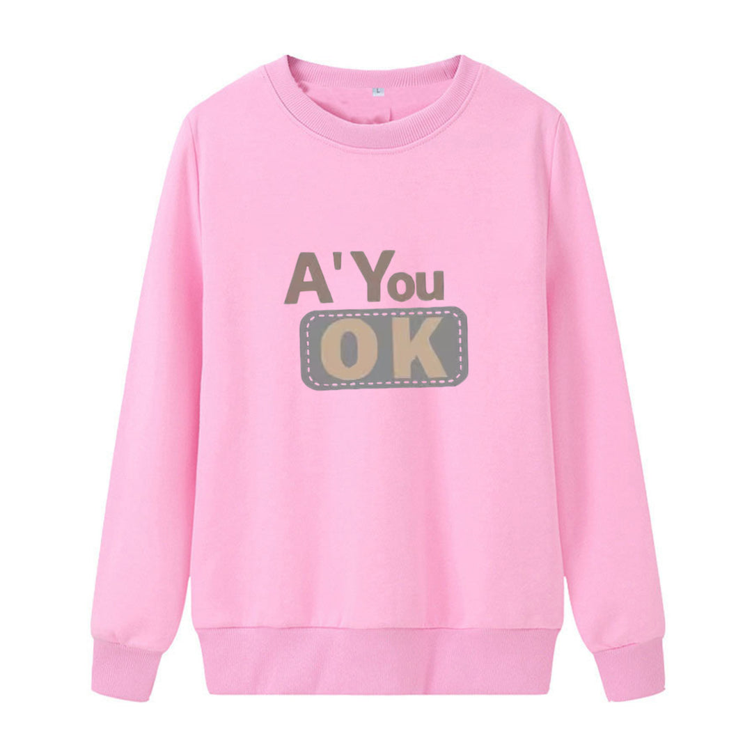 Dame sweatshirt med avslappet tekst Skjora