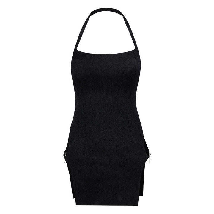 Dame minikjole med sidede cut-outs og stilige ringdetaljer Skjora