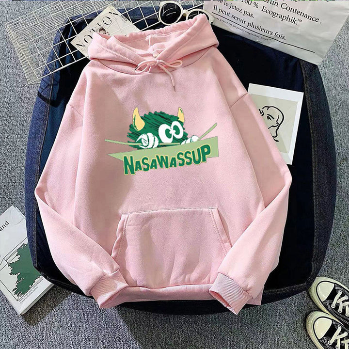 Damen Kapuzenpullover mit verspieltem Motiv Skjora