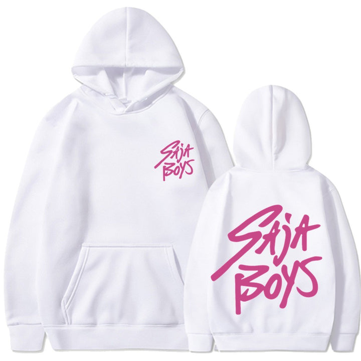 Women's hoodie with distinctive lettering and kangaroo pocket Skjora