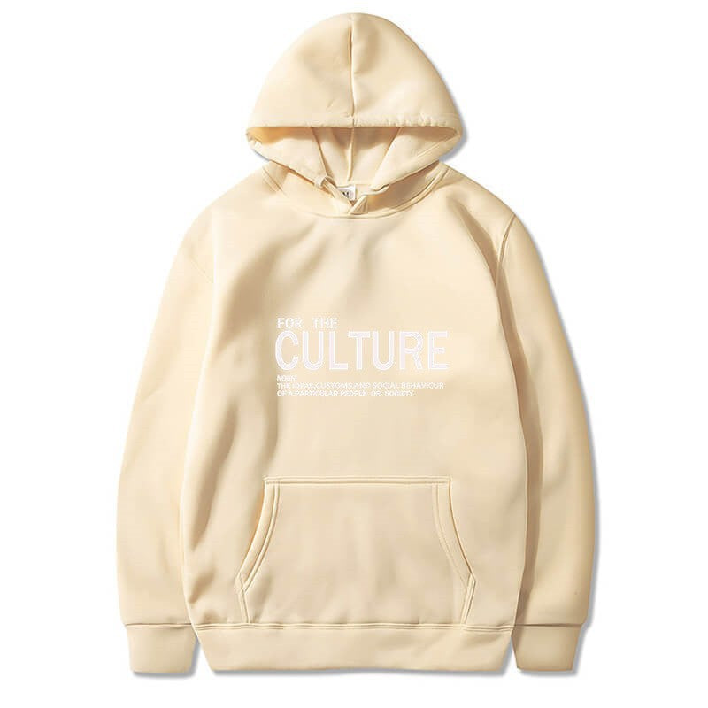 Damer hoodie med inspirerende kulturell trykk Skjora