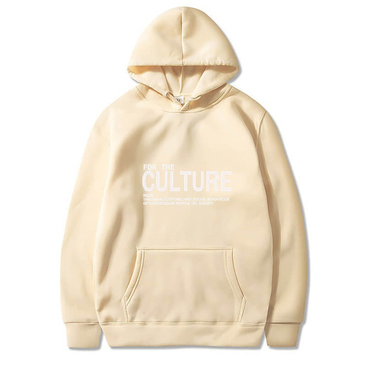 Damer hoodie med inspirerende kulturell trykk Skjora