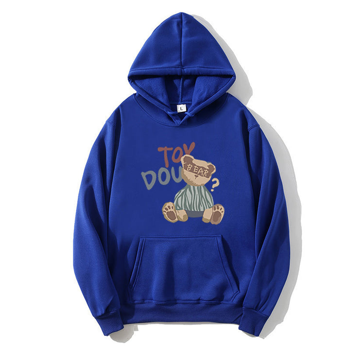 Damen Kapuzenpullover mit verspieltem Bärenmotiv Skjora