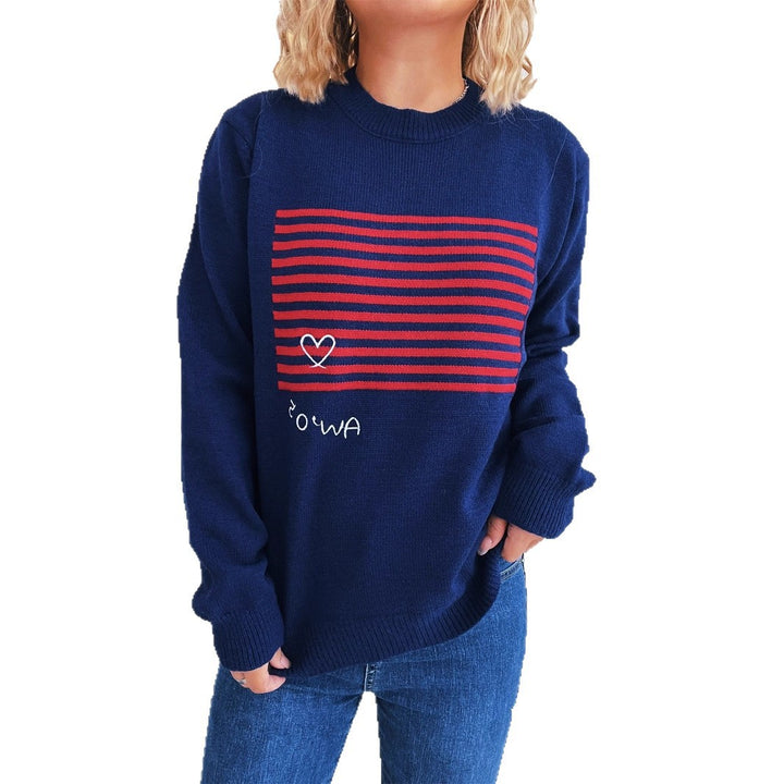 Dames koselig sweatshirt med grafisk trykk Skjora