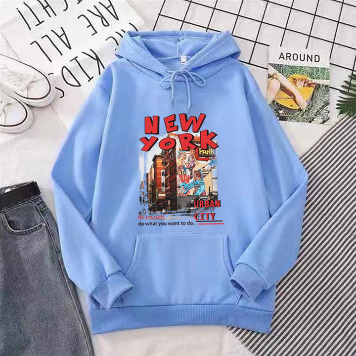 Damen Kapuzenpullover mit urbanem New York-Design Skjora