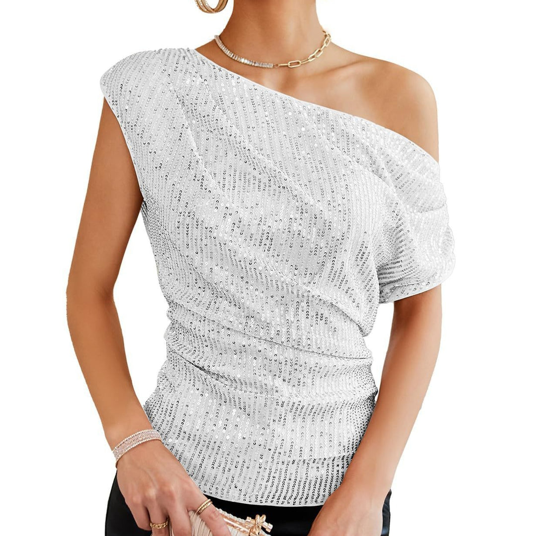 Dame skulderfri Glamour-T-skjorte Skjora