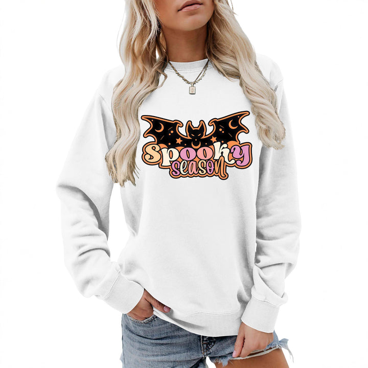 Kvinne sweatshirt med kreativ Halloween-design Skjora