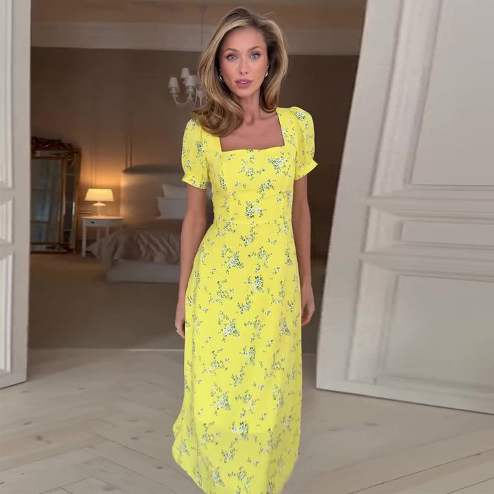 Dame sommerkjole med blomsterdesign Skjora