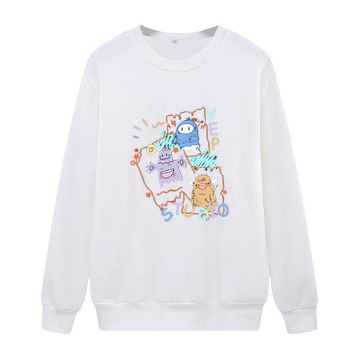 Dame casual sweatshirt med kreativ grafikkdesign skjorte