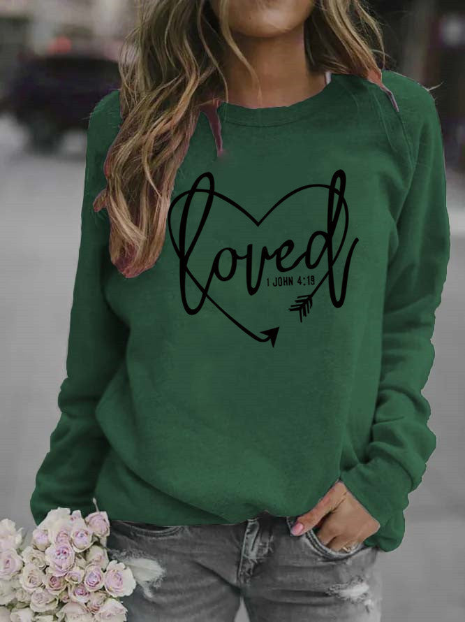 Kvinnes sweatshirts med inspirerende tekst og trendy design Skjora
