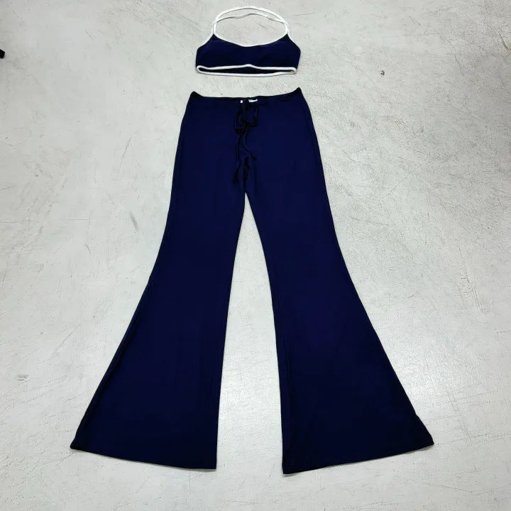 Damer Flared Bukser og Bralette Sett Skjora
