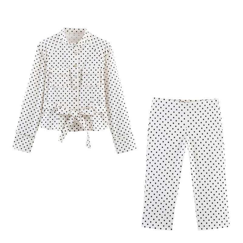 Dame moterisshorts i tidløs prikkedesign Skjora