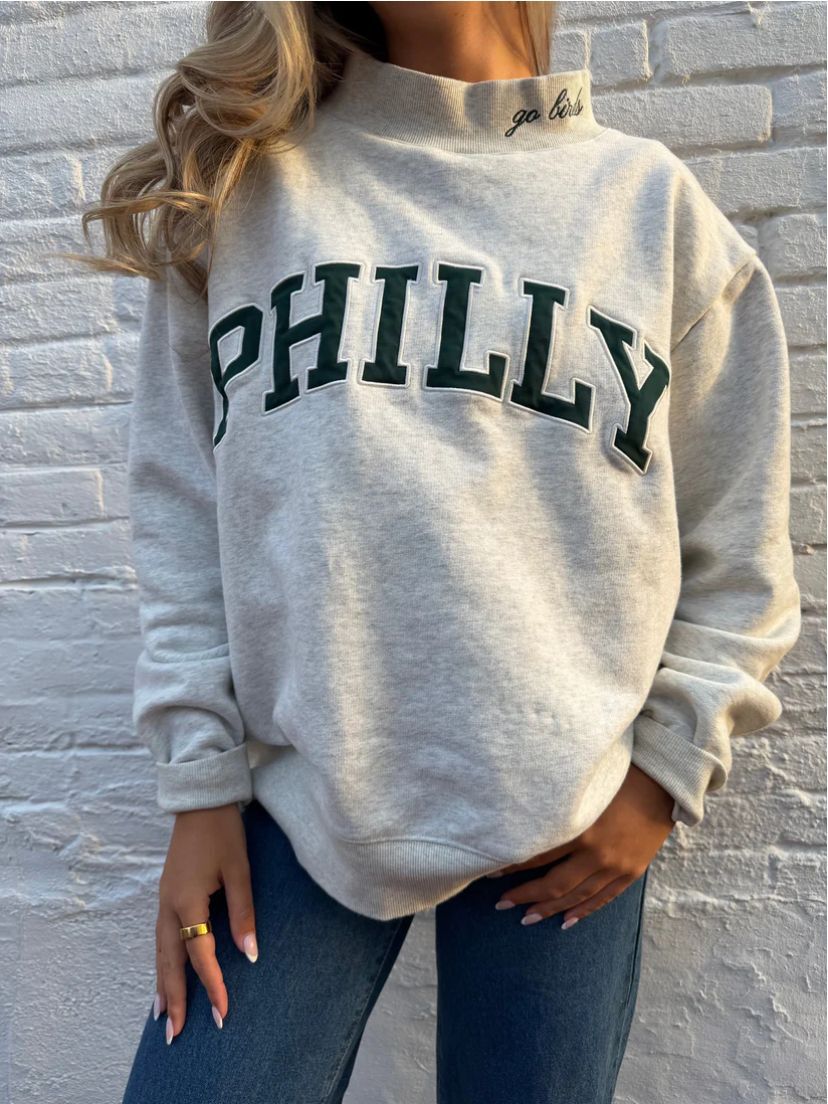 Dame Oversized Sweatshirt med trendy skrivemåte Skjora