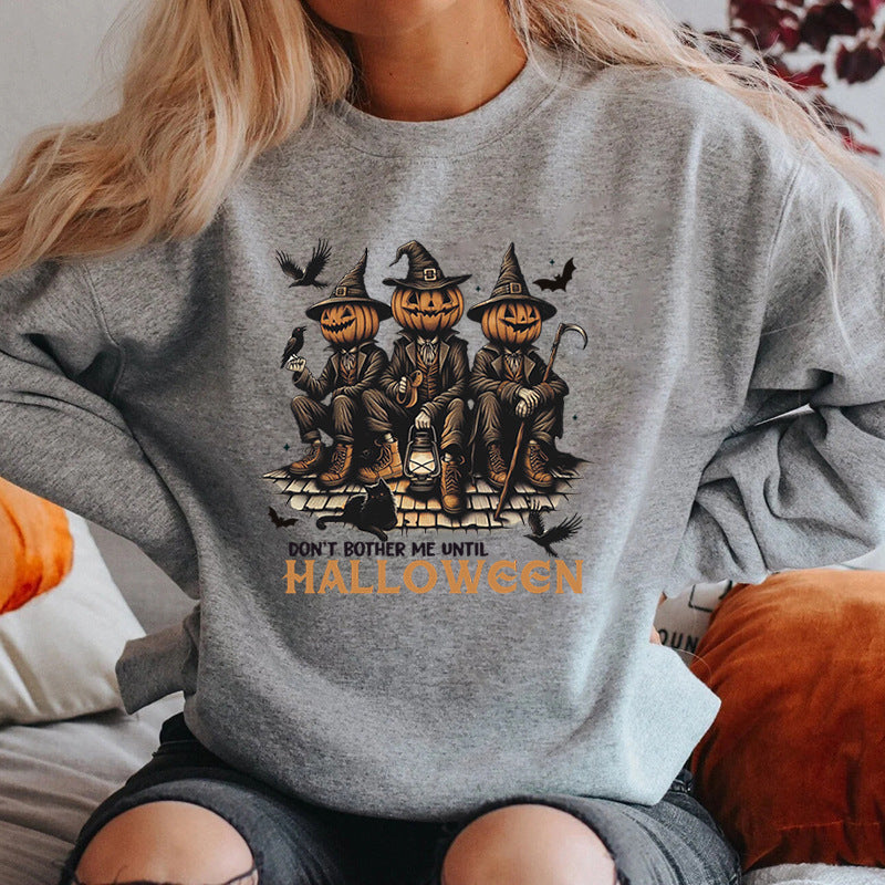 Dame sweatshirt med sesongens Halloween-motiv og komfortabel passform Skjora