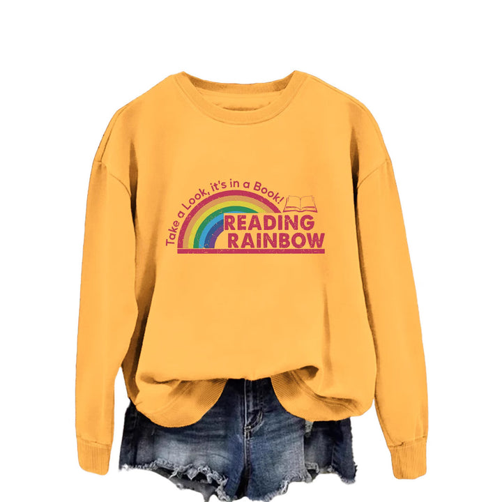 Dame avslappet sweatshirt med unik trykk Skjora