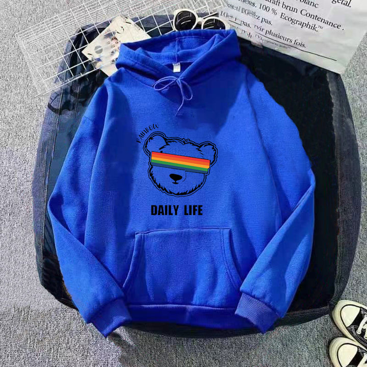 Damen Kapuzenpullover mit stylischem Bärenmotiv Skjora