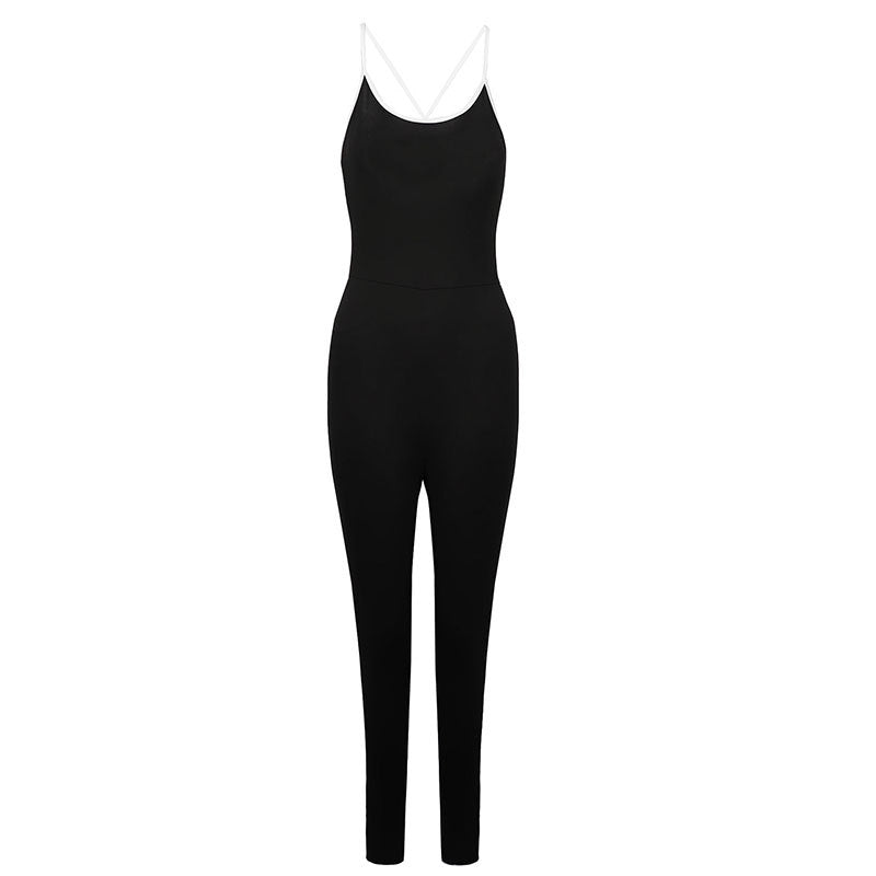 Damer elegante gulvlange jumpsuit Skjora