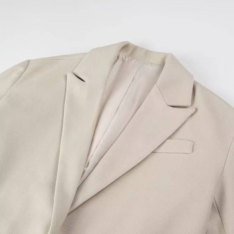 Dame Elegant Trench Coat med Frynse Detaljer og Skreddersydd Passform Skjora