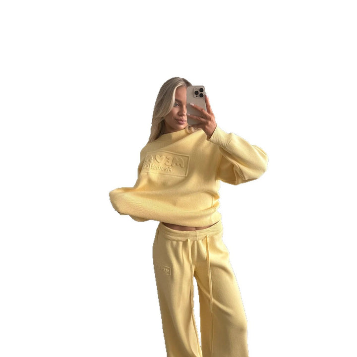 Damer komfortabel strikket jumpsuit med løs passform og høy kvalitet håndverk Skjora