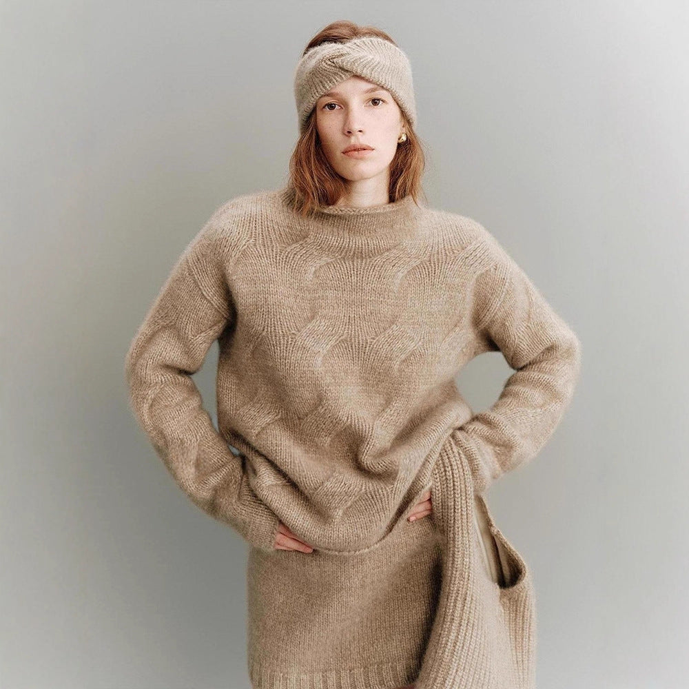 Damer Koselig Oversized-genser laget av mohair Skjora