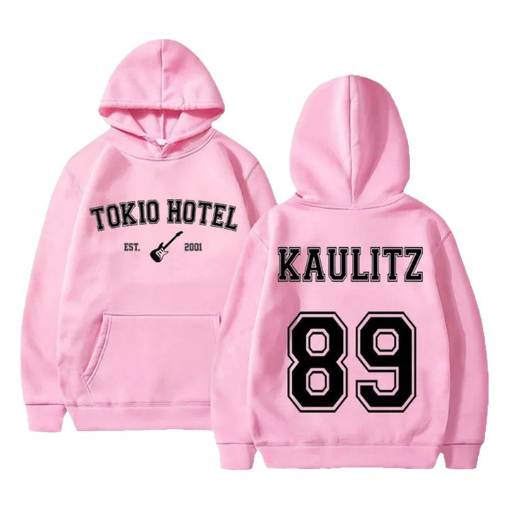 Women's hoodie with modern band design and comfortable fit Skjora
