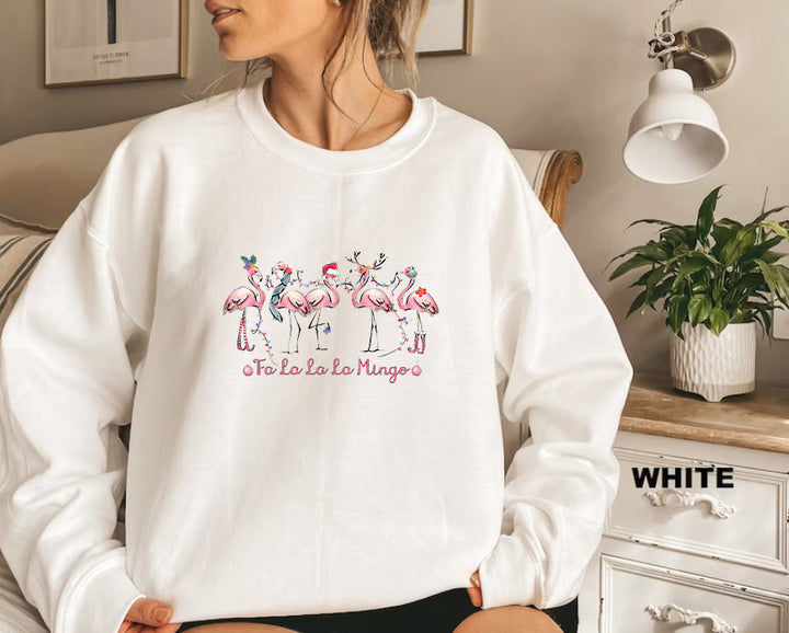 Damegenser med original flamingo-motiv og avslappet snitt Skjora