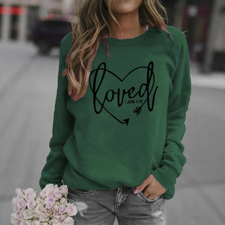 Kvinnes sweatshirts med inspirerende tekst og trendy design Skjora