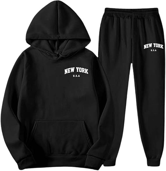 Women's Hooded Sweat Suit with high-quality material and modern lettering Skjora