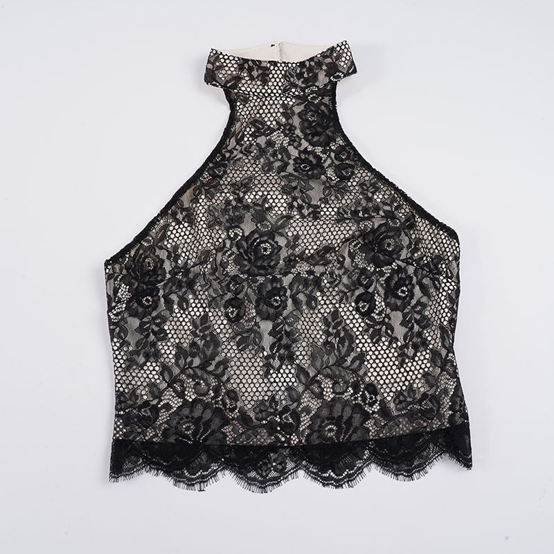 Dame Elegant spiss topp med høy lukket design Skjora