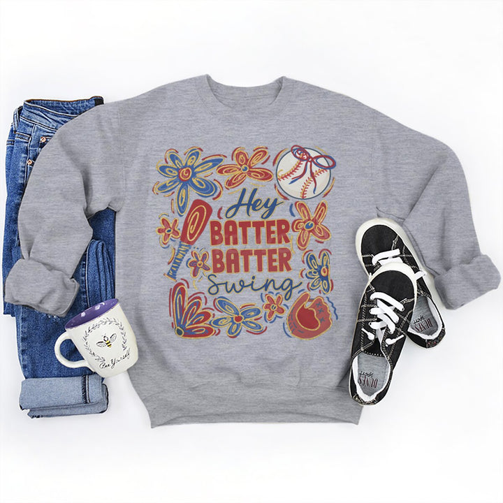 Damer sweatshirt med kreativ baseballmotiv og avslappet snitt Skjora