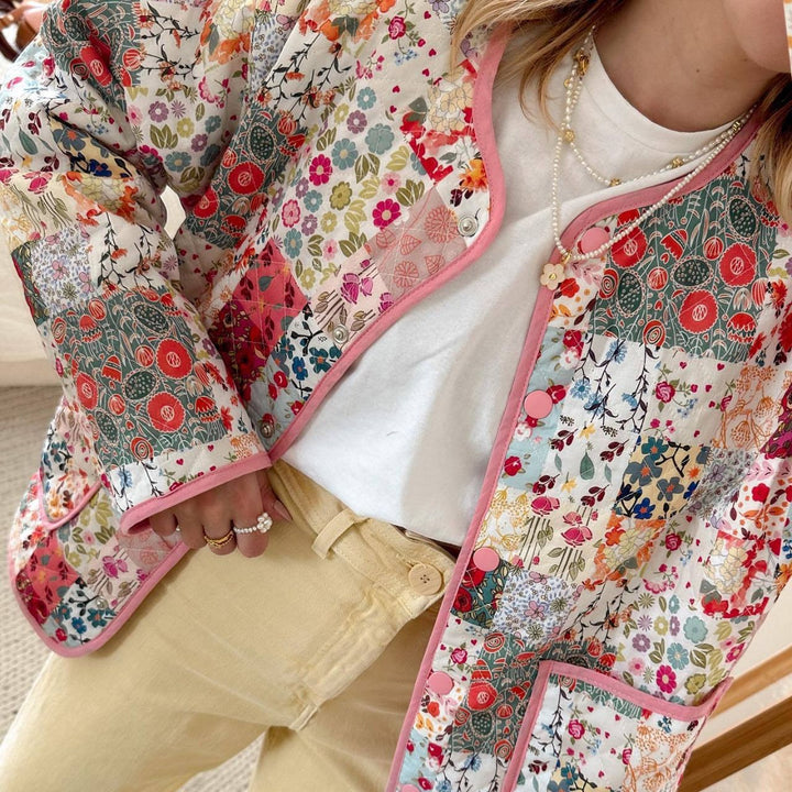 Dame Patchwork Skjørt med glidelås og sidelommer Skjora