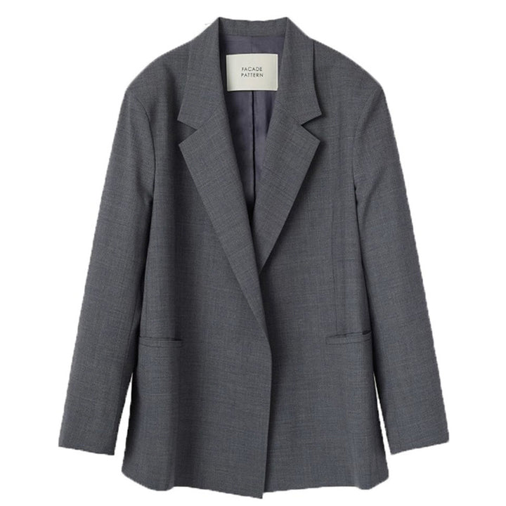 Damer Elegant Oversized-Blazer med edel kutt Skjora
