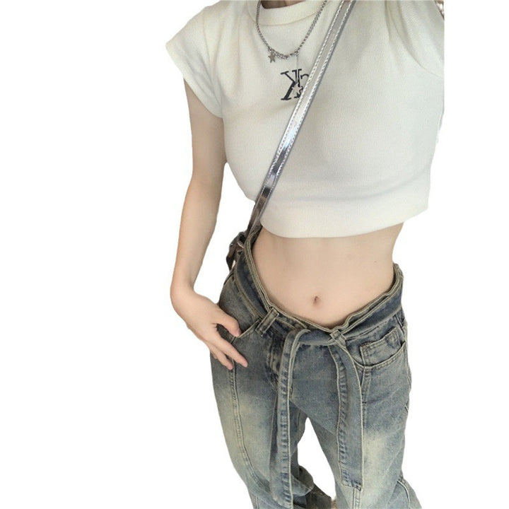 Kvinnenes vide jeans Skjora