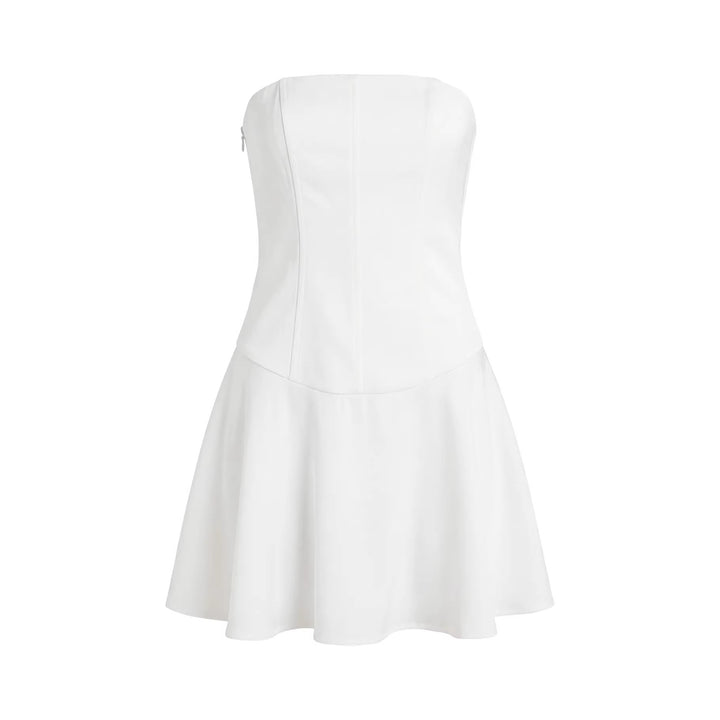 Damen Bustierkleid mit strukturierter Silhouette und ausgefallenem Design Skjora